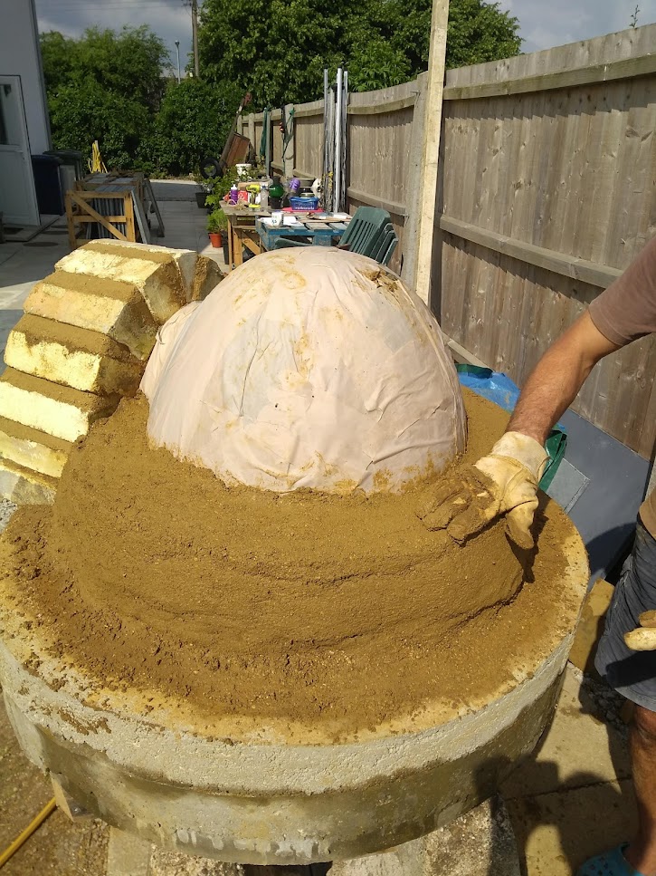 Detailed brick laying process