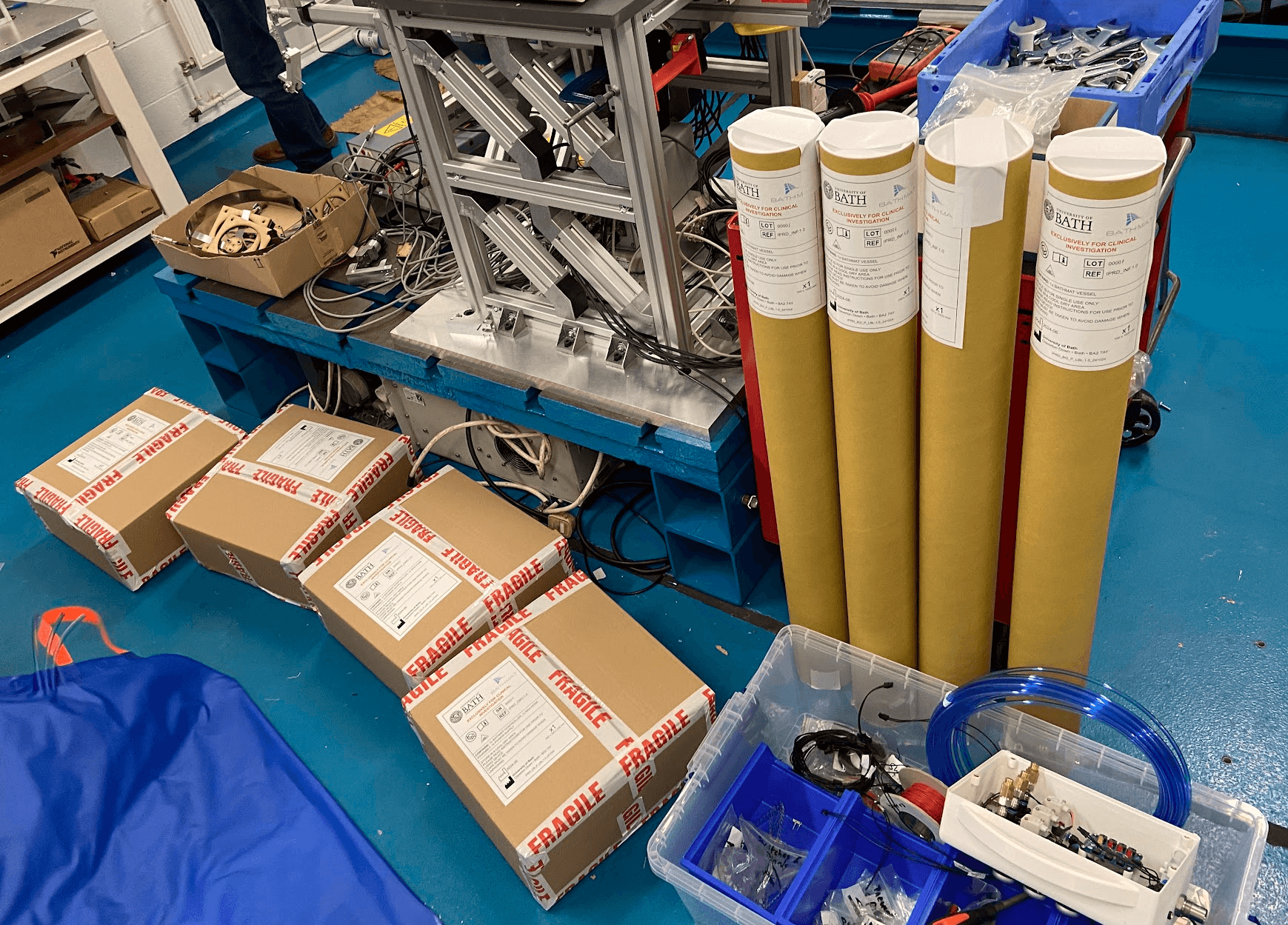 Patient demonstration with BathMat